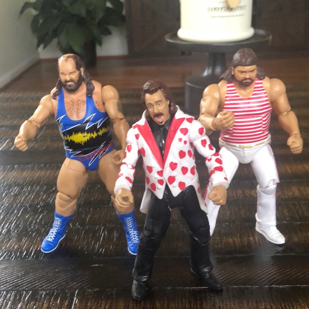 Mattel WWE Elite Earthquake & Tugboat with Manager Jimmy Hart Wresting Figures
